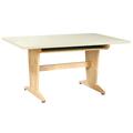 Diversified Woodcrafts Manufactured Wood Multi-Student Desk Wood in Brown | 26 H x 60 W x 42 D in | Wayfair PT-61PNB26