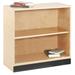 Diversified Woodcrafts 2 Compartment Bookshelf Wood in Brown | 84 H x 48 W x 16 D in | Wayfair OS-1706