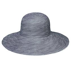Wallaroo Hat Company Women’s Scrunchie Sun Hat – UPF 50+, Ultra-Lightweight, Packable for Every Day, Designed in Australia, Grey/White Dots