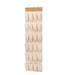 Rebrilliant 12 Pair Overdoor Shoe Organizer Solid Wood/Fabric in Brown | 64 H x 19 W x 0.5 D in | Wayfair SFT-01002