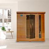 Heatwave 6-Person Cedar Infrared Sauna w/ 10 Carbon Heaters, Wood in Brown | 76 H x 59 W x 75 D in | Wayfair BSA1323
