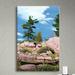 ArtWall Canoe Among Rocks by Ken Kirsch - Wrapped Canvas Graphic Art Print Metal in Blue/Green/Pink | 32 H x 24 W x 2 D in | Wayfair KK02-24x32-w