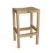 Anderson Teak Montego 30" Patio Bar Stool Wood in Brown/White | 30 H x 18 W x 14.5 D in | Wayfair CHB-404N