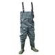 Shakespeare Sigma Nylon Chest Wader, Overalls, Waders, For Wading , Fly Fishing , Hunting , Muck Work, Unisex, Grey/Green, EU 42 | UK 8 |US 9