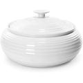 Portmeirion Home & Gifts Low Casserole, Porcelain, White, 28 x 28 x 16.3 cm