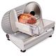 Andrew James Meat Deli Slicer Electric Cutter for Bread Meat Cheese & Other Food | 3 Interchangeable Blades | Plastic Pusher Blade Guard | Non-Slip Feet | 150W