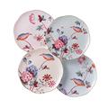 Wedgwood 5C106805131 Story Cuckoo Tea Plates 21cm Set of 4, Fine Bone China, Pink