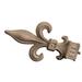 Menagerie Casa Outdoor Fleur Curtain Finial, Solid Wood in Yellow | 5 H x 9 W x 2 D in | Wayfair K72231-01