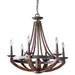 Generation Lighting Adan Single Tier Chandelier - F2749/6RI/BWD