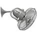 Atlas Fan Company Kaye Oscillating Wall/Ceiling Fan - Body Finish: Brushed Nickel - Blade Color: Brushed Nickel - KC-BN