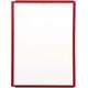 Durable SHERPA Display Panels | A4 Format in Red | Pack of 5 Panels | To Be Used with SHERPA Display Units