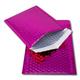 EPOSGEAR 100 Hot Pink Shiny Metallic Foil Bubble Padded Bag Mailing Envelopes - Perfect for Marketing, Promotions or and Alternative to Gift wrap (A5 / C5 (DVD) - 250mm x 180mm)