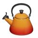 Le Creuset Kone Stove-Top Kettle with Whistle, Suitable for All Hob Types Including Induction, Enamelled Steel, Capacity: 1.6 L, Volcanic, 92000200090000