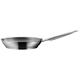 WMF 728246031 frying pan uncoated Ø 24cm Gourmet Plus Made in Germany pouring rim stainless steel handle Cromargan stainless steel suitable for induction dishwasher-safe , Silver