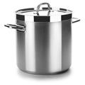 Lacor-54128-STOCK POT WITH LID D.28 CM CHEF LUXE