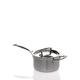 Le Creuset 3-Ply Stainless Steel Saucepan with Lid, 16 x 9.5 cm, Silver, 96200916001000