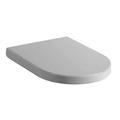 Gush Products Toilet seat designed to fit Duravit happy D standard pans with pan seat hole centres of 180-220mm. Soft close quick release. Manufactured from anti bac urea plastics.