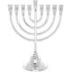 Hanukkah Menorah with 9 Branches, Silver, 21.5 centimetres