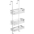 TecTake Stainless Steel Hanging Shower Caddy Cubicle Tidy 3 Shelves screwed