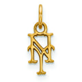 Women's New York Mets 10k Yellow Gold Extra Small Pendant