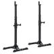 HOMCOM Adjustable Squat Rack, Strength Training Bench Press Rack Barbell Rack Power Rack Weight Bench Supporter for Gym Fitness,108-163cm