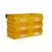 Triton Products Wall 3 Shelf Shelving Unit Starter Plastic in Yellow | 7 H x 8.25 W x 14.75 D in | Wayfair 3-235YWS