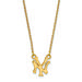 Women's New York Yankees 18'' 10k Yellow Gold Small Team Pendant Necklace