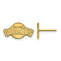 Women's San Francisco Giants 14k Yellow Gold Extra Small Post Earrings