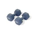 Physical 2 x 10kg Neo Hex Dumbbells - Grey - Weights for Body Toning, Cardio and Strength Training