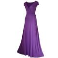 LONG EVENING / PARTY /BALL MAXI DRESS sizes 8 10 12 14 16 18 20***GUARANTEED NEXT DAY DELIVERY AVAILABLE UP TO 3 PM**** (12, LILAC)