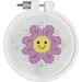 Janlynn Kid Stitch Mini Counted Cross Stitch Kit 3 Round-Flower Power (11 Count)