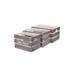 Cheungs 3-Piece Steel Pot Planter Set Metal in Brown/Gray | 9.5 H x 16.5 W x 9.75 D in | Wayfair FP-3508-3