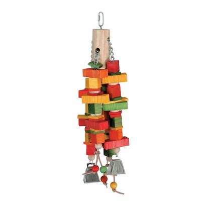 Caitec Chewin' Log Bird Toy, 5" W X 16" H