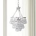 Bling 11 1/4" Wide Polished Nickel and Glass Mini Pendant