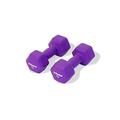 Physical 2 x 7kg Neo Hex Dumbbells - Purple - Weights for Body Toning, Cardio and Strength Training