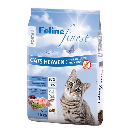 2 x 10kg Feline Finest Cats Heaven Porta 21 Katzenfutter trocken