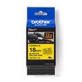 Brother Original P-touch Flexi-Schriftband TZE-FX641 18 mm, schwarz auf gelb (u.a. für Brother P-touch PT-H100LB/R, -H105, -E100/VP, -D200/BW/VP, -D210/VP) zur Kabel- und Rohrbeschriftung, laminiert