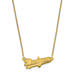 Women's Los Angeles Dodgers 18'' 10k Yellow Gold Small Team Pendant Necklace