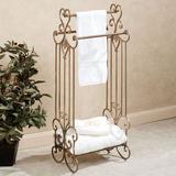 Aldabella Satin Gold Towel Stand , Satin Gold