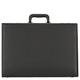 Alassio - 92300 PONTE - attache case briefcase with expandable fold, imitation leather, black