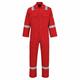Bizweld Iona Flame Retardant Hi Visibility Knee Pad Boiler Suit Coverall (Large (Chest 42/44"), Red)