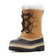 Sorel KIDS CARIBOU WATERPROOF Schneestiefel für Unisex Kinder, Braun (Buff) - Youth, 32 EU