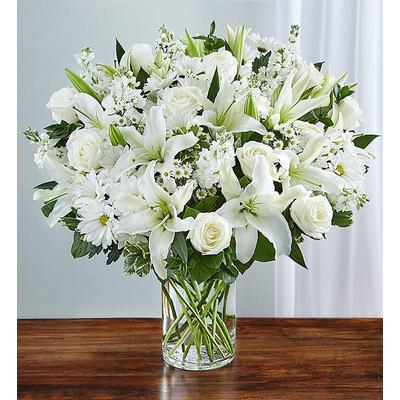 1-800-Flowers Everyday Gift Delivery Sincerest Sorrow All White Large | Happiness Delivered To Their Door