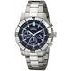Invicta Watch Specialty Unisex Quartz Watch with Blue Dial Chronograph Display and Silver Stainless Steel Bracelet 12840
