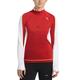 Rono Damen Langarm Top Zip Shirt Polarisarctic, Fiery Red/White (1182), XL