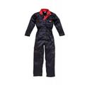 Dickies Ladies Overalls Coveralls Boilersuit, 14, Blue with Red Detail