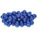 Vickerman 32948 - 20-25-30MM Blue Glitt Ball 72/Bag (L132202) Christmas Glitter Ball Decorations