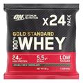 Optimum Nutrition Gold Standard 100% Whey Muscle Building and Recovery Protein Powder With Naturally Occurring Glutamine and BCAA Amino Acids, Double Rich Chocolate Flavour, Pack of 24, 24 x 31g