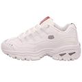 Skechers Damen Sport - Energy Sneaker, White Smooth Leather Millennium Trim L, 39 EU