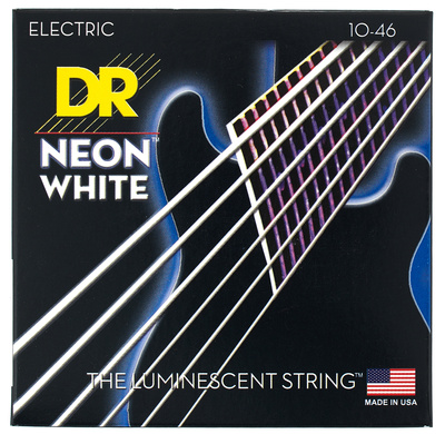 DR Strings Neon White NWE-10